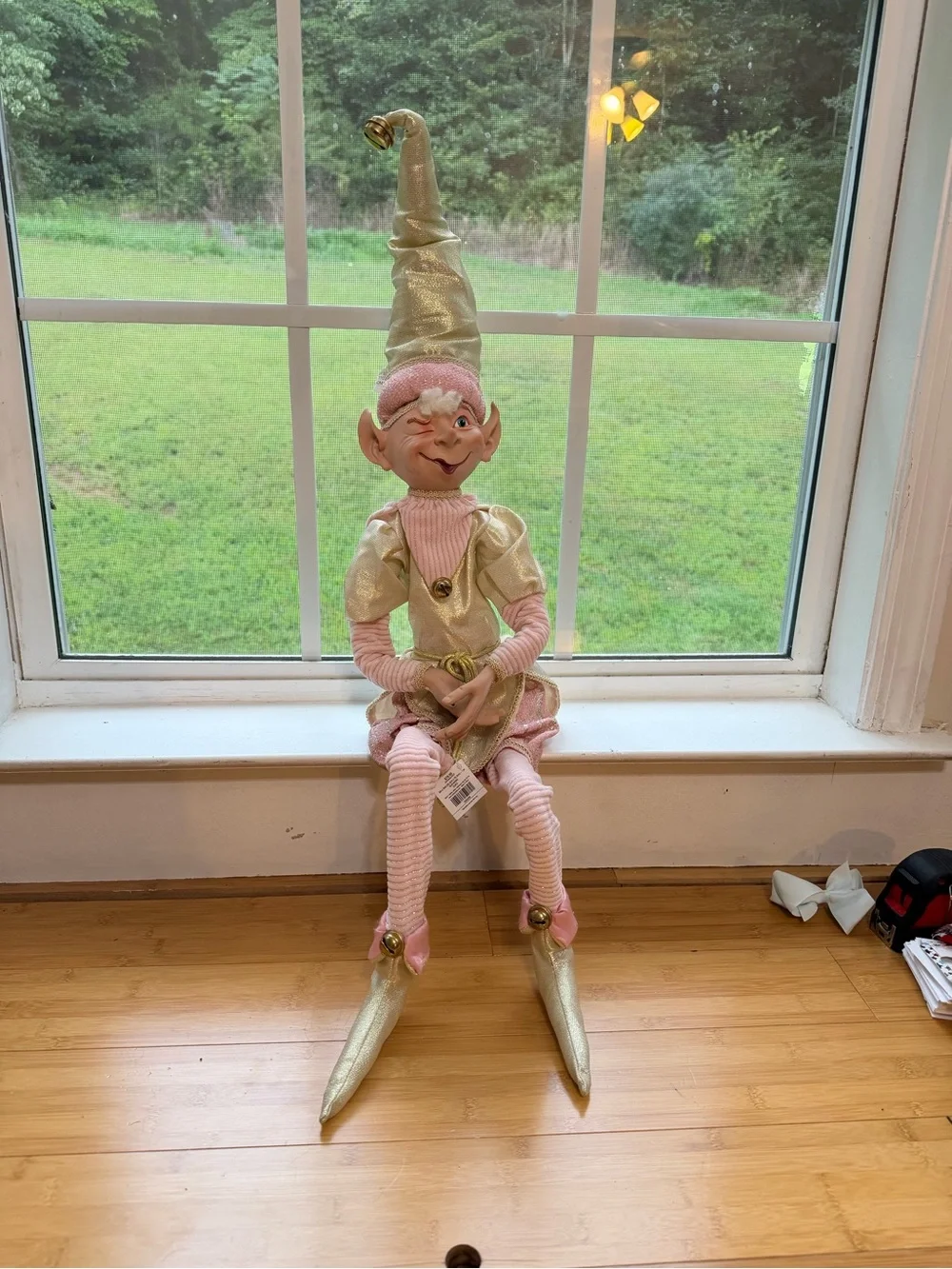 Hobby Lobby Pink and Gold Elf Figurine